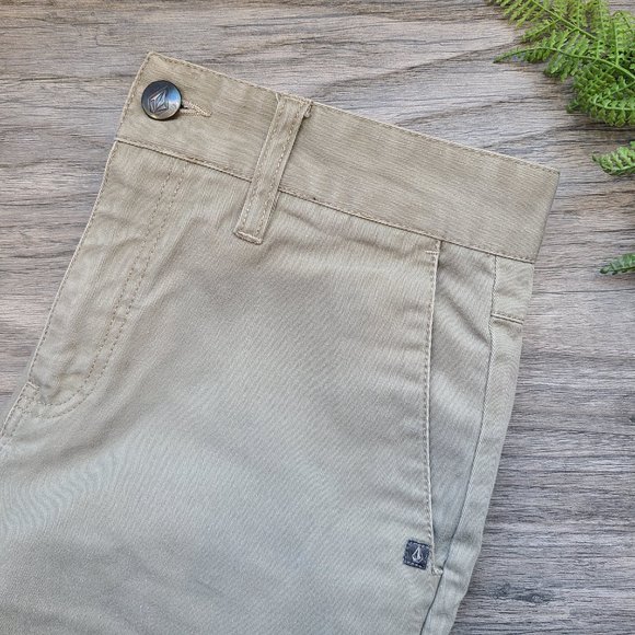 Boys Khaki Volcom Pants - Picture 9 of 11